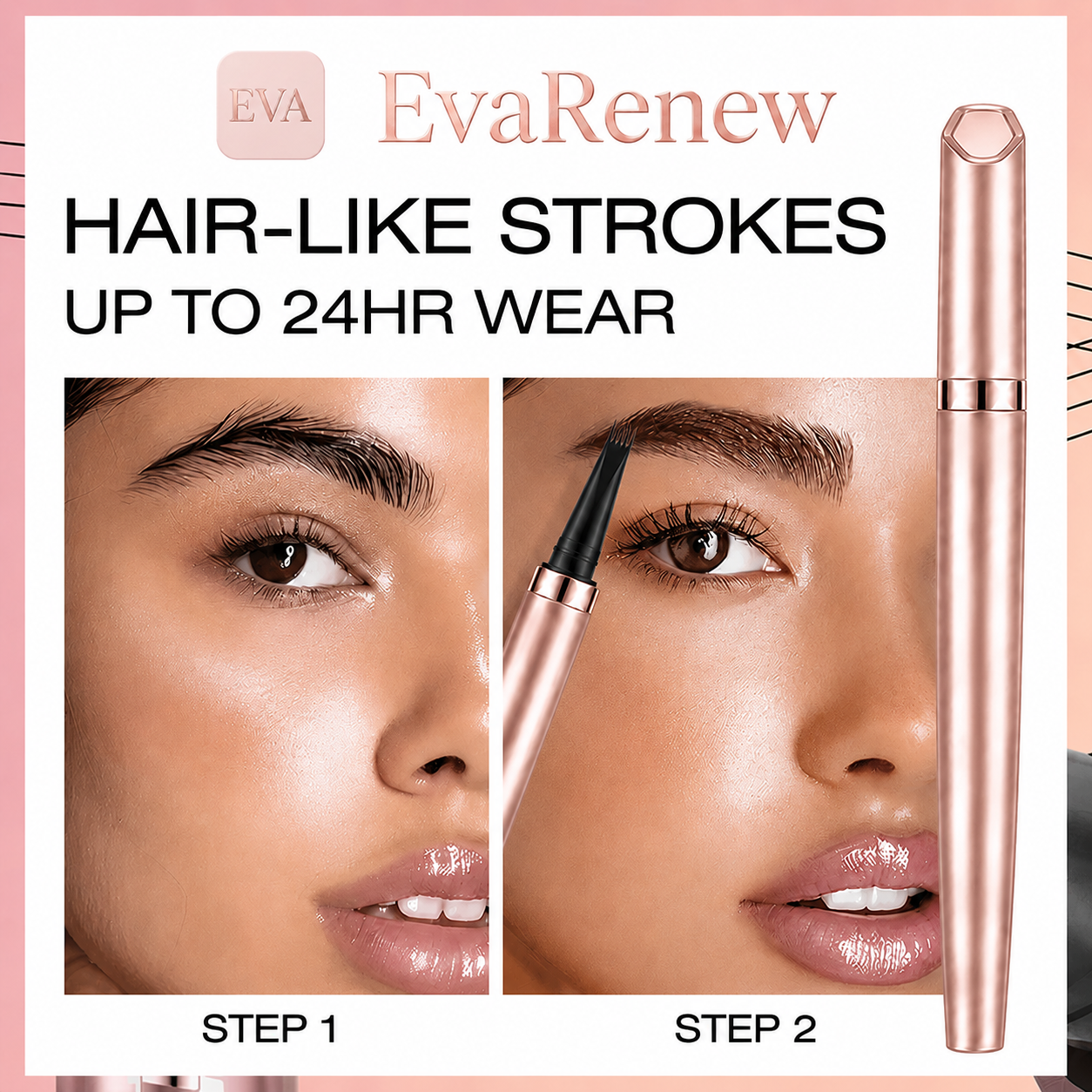 Long Lasting Waterproof Micro Fork Brow Pen